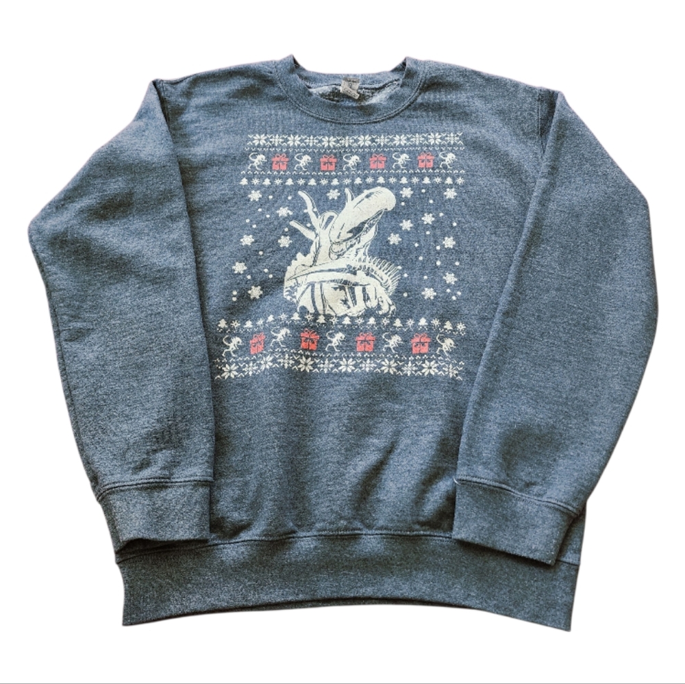 Alien Xenomorph Christmas Sweater Sweatshirt UNISEX VINTAGE-INSPIRED GRAPHIC